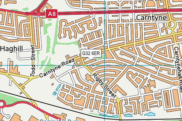G32 6ER map - OS VectorMap District (Ordnance Survey)