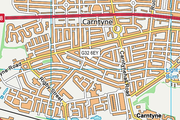 G32 6EY map - OS VectorMap District (Ordnance Survey) G32 6EY map - OS VectorMap District (Ordnance Survey)