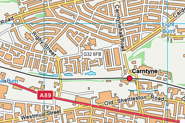 G32 6FB map - OS VectorMap District (Ordnance Survey) G32 6FB map - OS VectorMap District (Ordnance Survey)