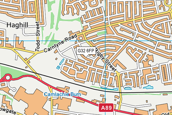 G32 6FP map - OS VectorMap District (Ordnance Survey) G32 6FP map - OS VectorMap District (Ordnance Survey)