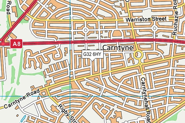G32 6HY map - OS VectorMap District (Ordnance Survey) G32 6HY map - OS VectorMap District (Ordnance Survey)