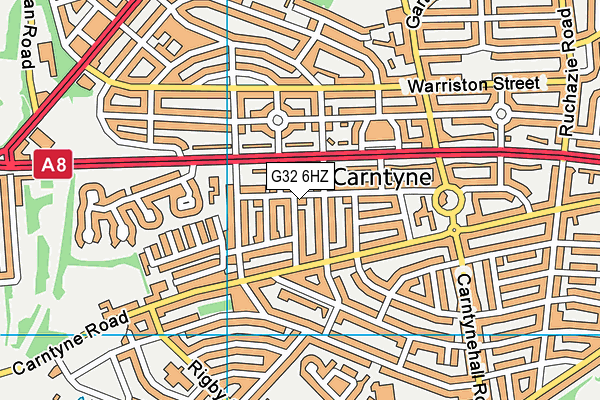 G32 6HZ map - OS VectorMap District (Ordnance Survey) G32 6HZ map - OS VectorMap District (Ordnance Survey)