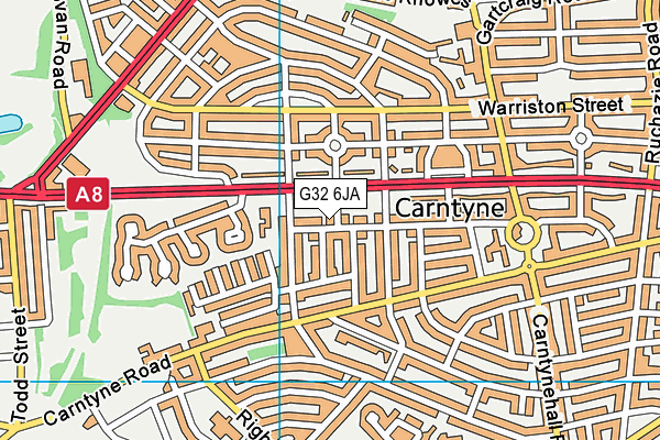 G32 6JA map - OS VectorMap District (Ordnance Survey) G32 6JA map - OS VectorMap District (Ordnance Survey)