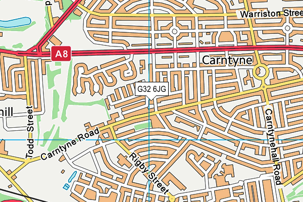 G32 6JG map - OS VectorMap District (Ordnance Survey) G32 6JG map - OS VectorMap District (Ordnance Survey)