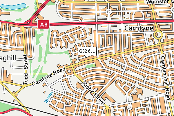 G32 6JL map - OS VectorMap District (Ordnance Survey) G32 6JL map - OS VectorMap District (Ordnance Survey)