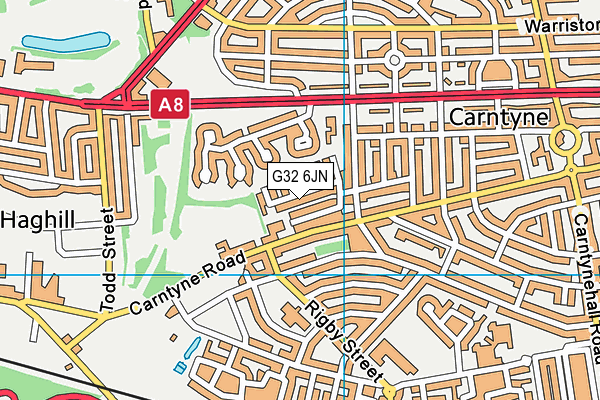 G32 6JN map - OS VectorMap District (Ordnance Survey)