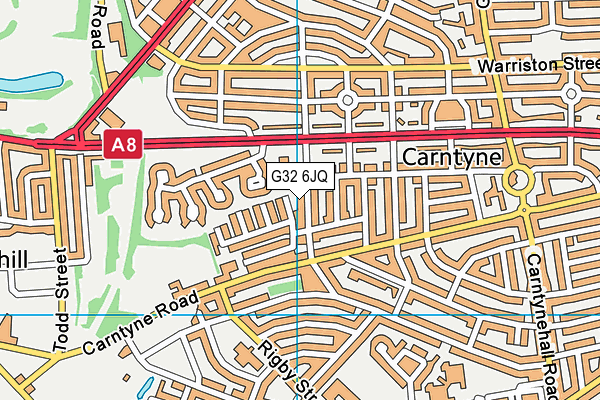 G32 6JQ map - OS VectorMap District (Ordnance Survey) G32 6JQ map - OS VectorMap District (Ordnance Survey)