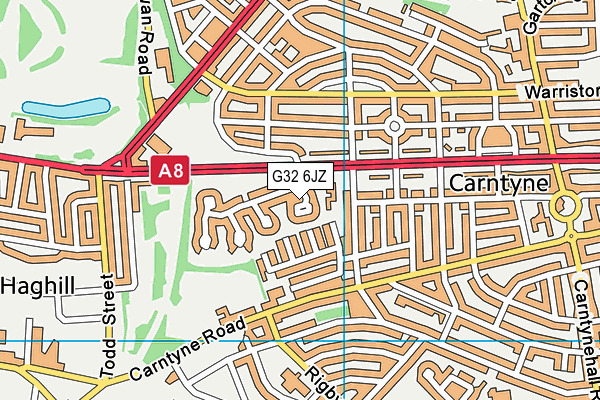 G32 6JZ map - OS VectorMap District (Ordnance Survey) G32 6JZ map - OS VectorMap District (Ordnance Survey)