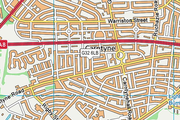 G32 6LB map - OS VectorMap District (Ordnance Survey) G32 6LB map - OS VectorMap District (Ordnance Survey)