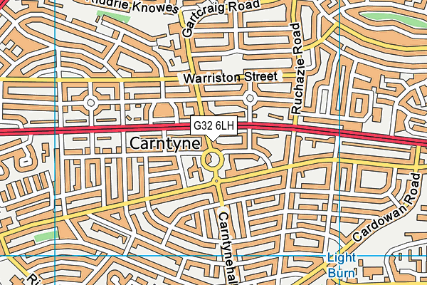 G32 6LH map - OS VectorMap District (Ordnance Survey) G32 6LH map - OS VectorMap District (Ordnance Survey)