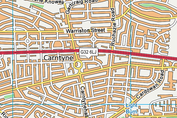 G32 6LJ map - OS VectorMap District (Ordnance Survey) G32 6LJ map - OS VectorMap District (Ordnance Survey)
