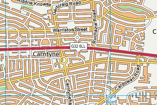 G32 6LL map - OS VectorMap District (Ordnance Survey) G32 6LL map - OS VectorMap District (Ordnance Survey)
