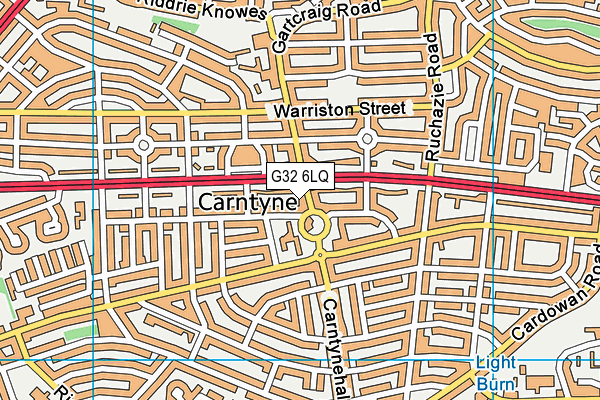 G32 6LQ map - OS VectorMap District (Ordnance Survey) G32 6LQ map - OS VectorMap District (Ordnance Survey)