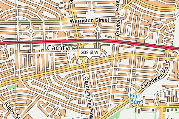 G32 6LW map - OS VectorMap District (Ordnance Survey) G32 6LW map - OS VectorMap District (Ordnance Survey)