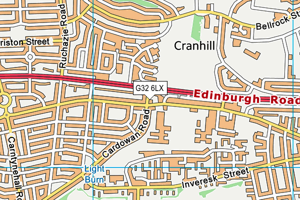 G32 6LX map - OS VectorMap District (Ordnance Survey) G32 6LX map - OS VectorMap District (Ordnance Survey)