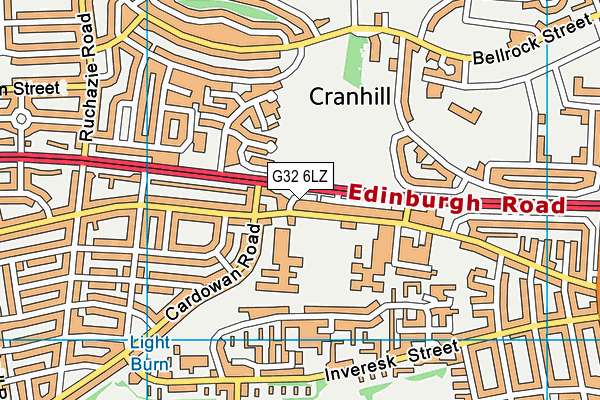 G32 6LZ map - OS VectorMap District (Ordnance Survey) G32 6LZ map - OS VectorMap District (Ordnance Survey)