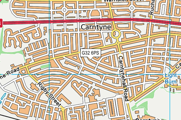 G32 6PS map - OS VectorMap District (Ordnance Survey) G32 6PS map - OS VectorMap District (Ordnance Survey)