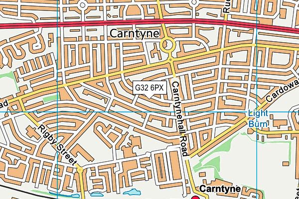 G32 6PX map - OS VectorMap District (Ordnance Survey) G32 6PX map - OS VectorMap District (Ordnance Survey)