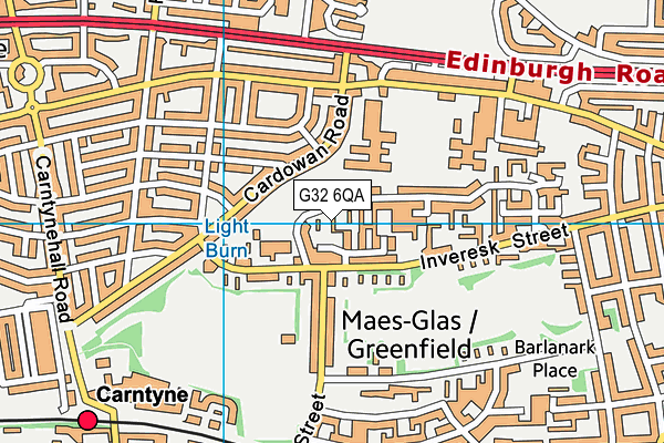 G32 6QA map - OS VectorMap District (Ordnance Survey) G32 6QA map - OS VectorMap District (Ordnance Survey)