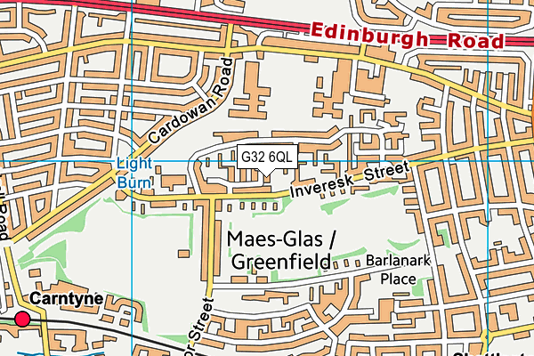G32 6QL map - OS VectorMap District (Ordnance Survey) G32 6QL map - OS VectorMap District (Ordnance Survey)