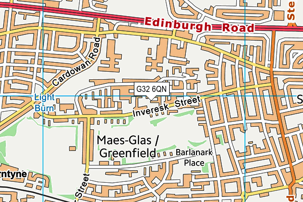 G32 6QN map - OS VectorMap District (Ordnance Survey)
