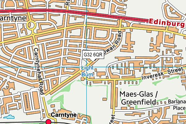 G32 6QR map - OS VectorMap District (Ordnance Survey) G32 6QR map - OS VectorMap District (Ordnance Survey)