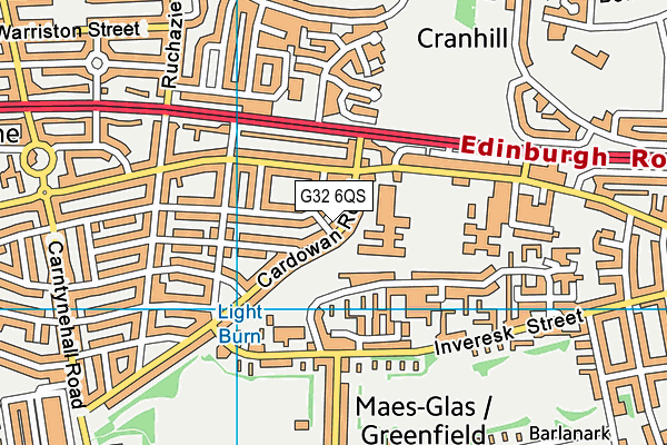 G32 6QS map - OS VectorMap District (Ordnance Survey) G32 6QS map - OS VectorMap District (Ordnance Survey)