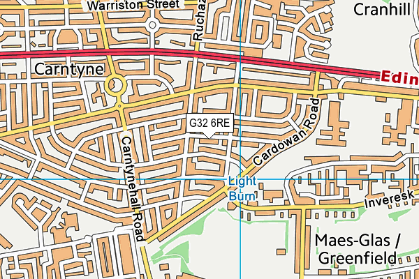 G32 6RE map - OS VectorMap District (Ordnance Survey) G32 6RE map - OS VectorMap District (Ordnance Survey)