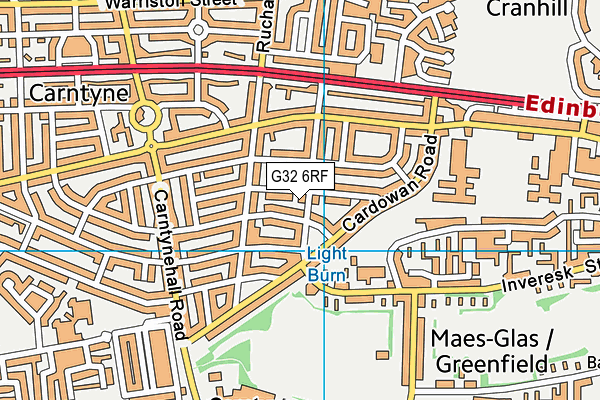 G32 6RF map - OS VectorMap District (Ordnance Survey) G32 6RF map - OS VectorMap District (Ordnance Survey)