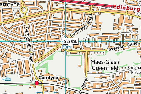 G32 6SL map - OS VectorMap District (Ordnance Survey) G32 6SL map - OS VectorMap District (Ordnance Survey)
