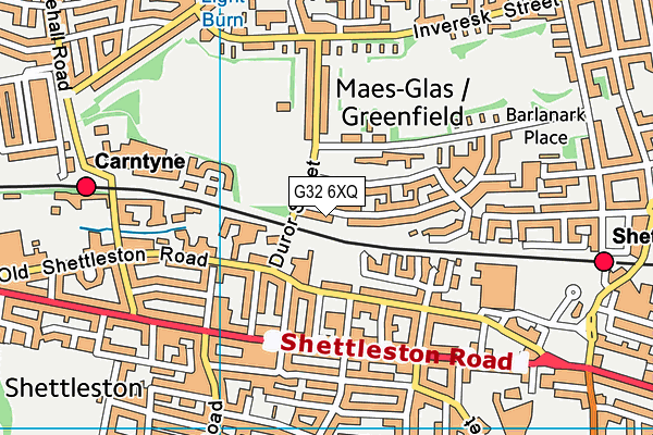 G32 6XQ map - OS VectorMap District (Ordnance Survey) G32 6XQ map - OS VectorMap District (Ordnance Survey)