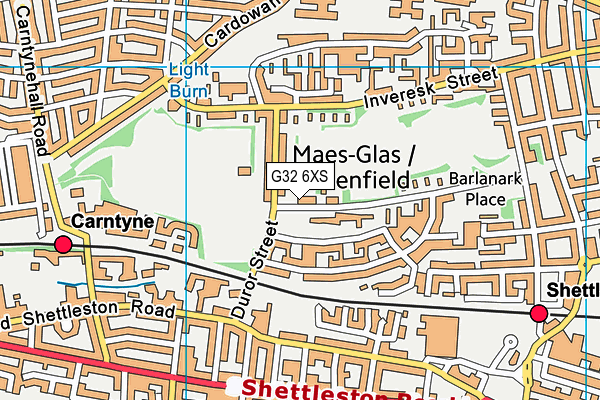 G32 6XS map - OS VectorMap District (Ordnance Survey) G32 6XS map - OS VectorMap District (Ordnance Survey)