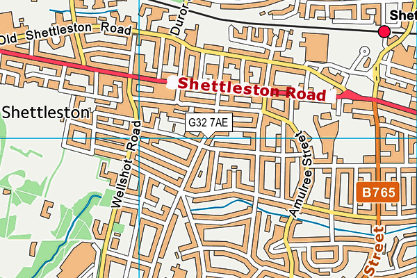 G32 7AE map - OS VectorMap District (Ordnance Survey) G32 7AE map - OS VectorMap District (Ordnance Survey)