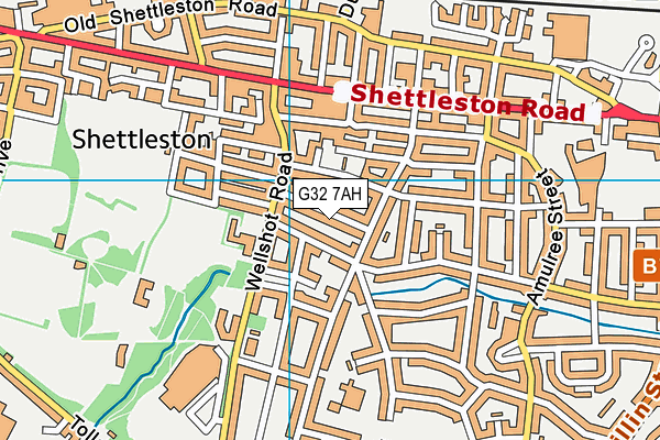 G32 7AH map - OS VectorMap District (Ordnance Survey) G32 7AH map - OS VectorMap District (Ordnance Survey)