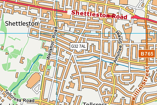 G32 7AL map - OS VectorMap District (Ordnance Survey) G32 7AL map - OS VectorMap District (Ordnance Survey)