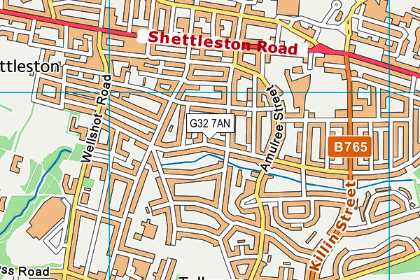 G32 7AN map - OS VectorMap District (Ordnance Survey) G32 7AN map - OS VectorMap District (Ordnance Survey)