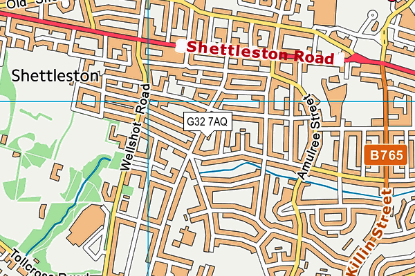G32 7AQ map - OS VectorMap District (Ordnance Survey) G32 7AQ map - OS VectorMap District (Ordnance Survey)