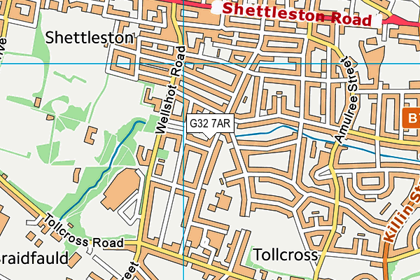G32 7AR map - OS VectorMap District (Ordnance Survey) G32 7AR map - OS VectorMap District (Ordnance Survey)