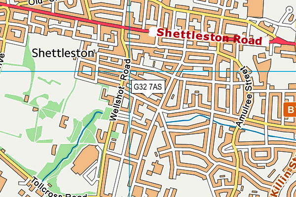 G32 7AS map - OS VectorMap District (Ordnance Survey) G32 7AS map - OS VectorMap District (Ordnance Survey)