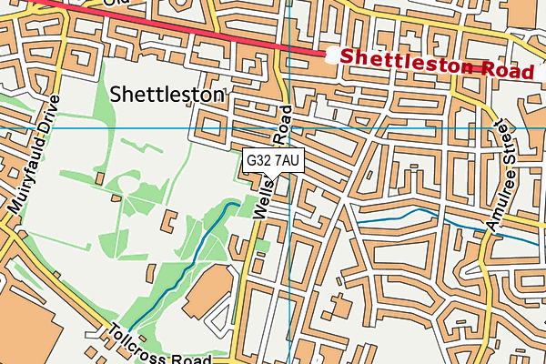 G32 7AU map - OS VectorMap District (Ordnance Survey) G32 7AU map - OS VectorMap District (Ordnance Survey)