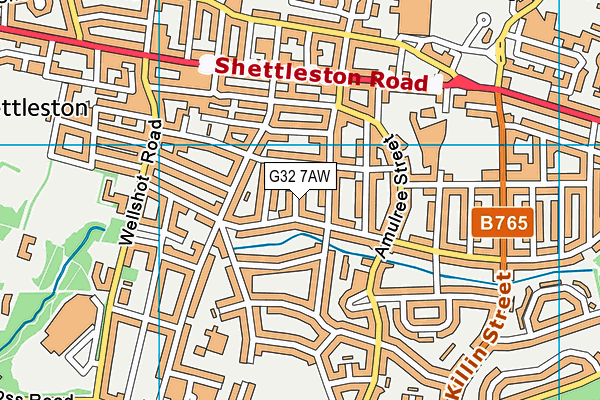 G32 7AW map - OS VectorMap District (Ordnance Survey) G32 7AW map - OS VectorMap District (Ordnance Survey)