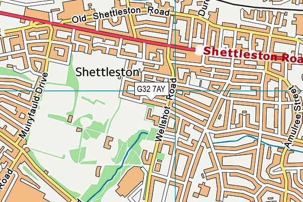 G32 7AY map - OS VectorMap District (Ordnance Survey) G32 7AY map - OS VectorMap District (Ordnance Survey)