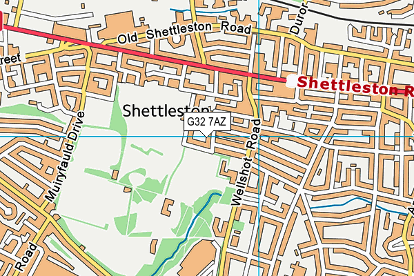 G32 7AZ map - OS VectorMap District (Ordnance Survey) G32 7AZ map - OS VectorMap District (Ordnance Survey)