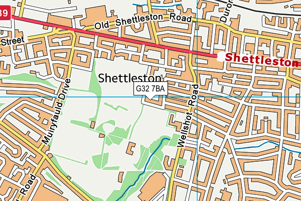 G32 7BA map - OS VectorMap District (Ordnance Survey) G32 7BA map - OS VectorMap District (Ordnance Survey)