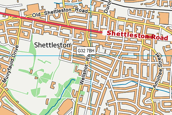G32 7BH map - OS VectorMap District (Ordnance Survey) G32 7BH map - OS VectorMap District (Ordnance Survey)