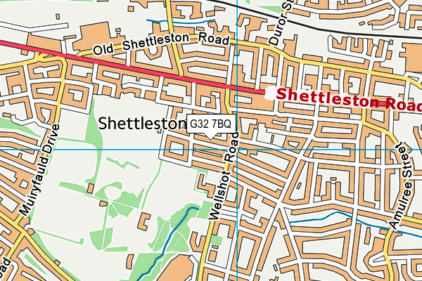 G32 7BQ map - OS VectorMap District (Ordnance Survey) G32 7BQ map - OS VectorMap District (Ordnance Survey)