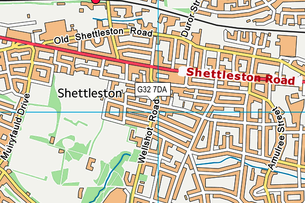 G32 7DA map - OS VectorMap District (Ordnance Survey) G32 7DA map - OS VectorMap District (Ordnance Survey)
