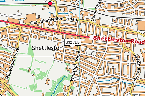G32 7DB map - OS VectorMap District (Ordnance Survey) G32 7DB map - OS VectorMap District (Ordnance Survey)