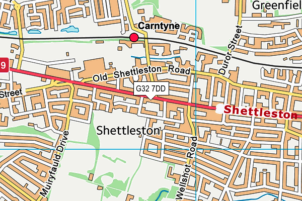 G32 7DD map - OS VectorMap District (Ordnance Survey) G32 7DD map - OS VectorMap District (Ordnance Survey)