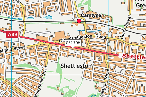 G32 7DH map - OS VectorMap District (Ordnance Survey) G32 7DH map - OS VectorMap District (Ordnance Survey)